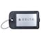 Dacasso Black Leather Luggage Tag with Plate Insert EI-1014 - alternate 1